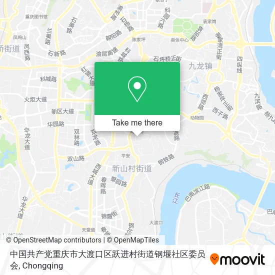 中国共产党重庆市大渡口区跃进村街道钢堰社区委员会 map