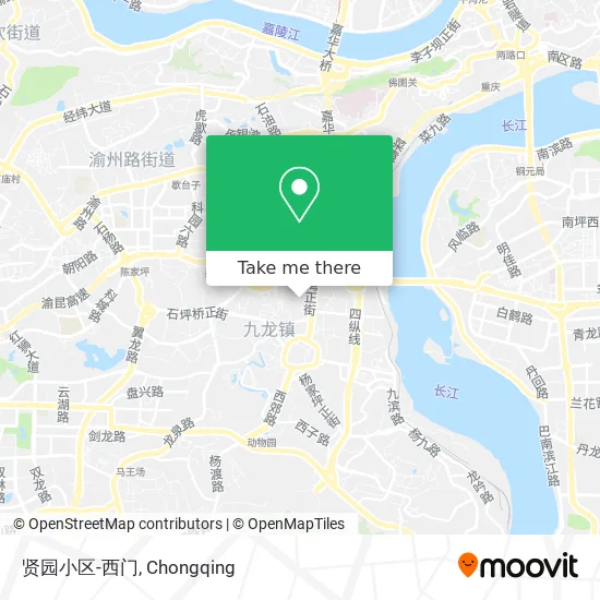 贤园小区-西门 map