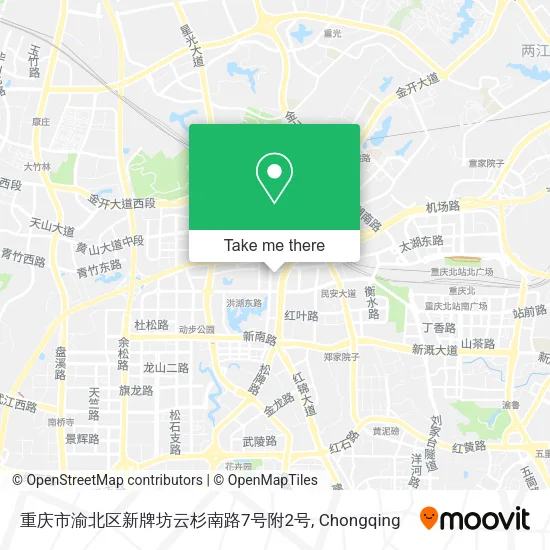 重庆市渝北区新牌坊云杉南路7号附2号 map