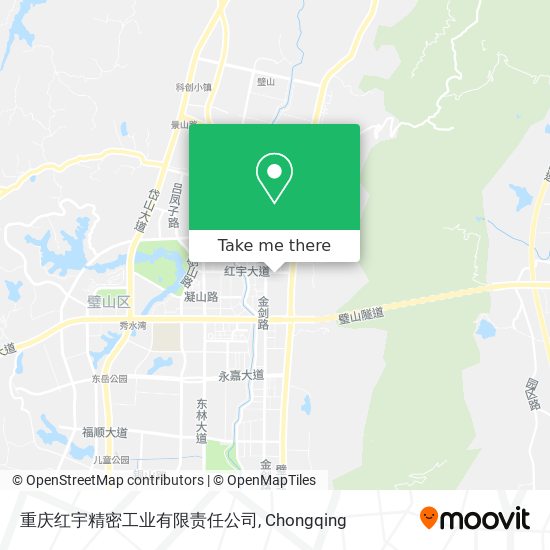 重庆红宇精密工业有限责任公司 map