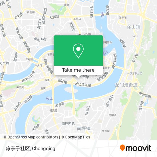 凉亭子社区 map