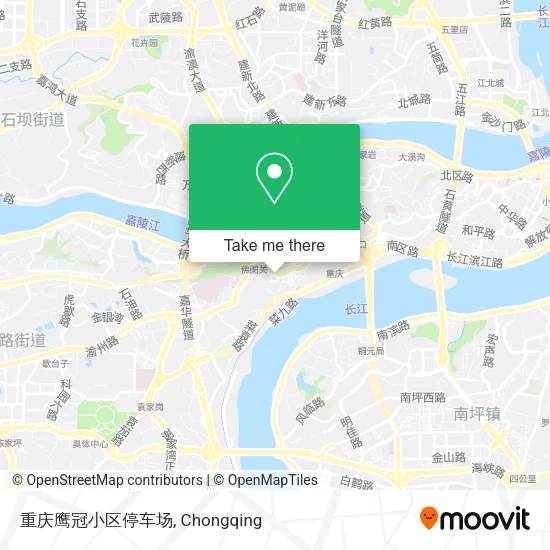 重庆鹰冠小区停车场 map
