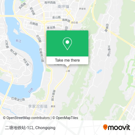 二塘地铁站-1口 map