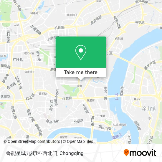 鲁能星城九街区-西北门 map