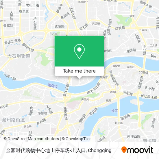 金源时代购物中心地上停车场-出入口 map