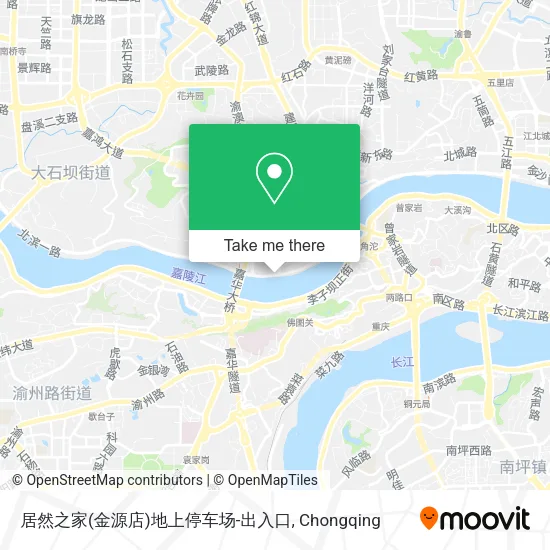 居然之家(金源店)地上停车场-出入口 map
