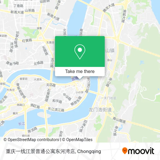 重庆一线江景普通公寓东河湾店 map