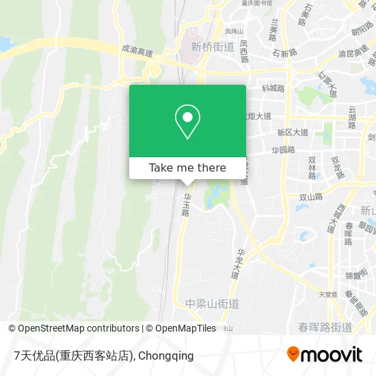 7天优品(重庆西客站店) map