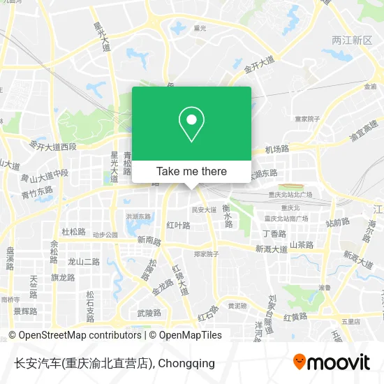 长安汽车(重庆渝北直营店) map