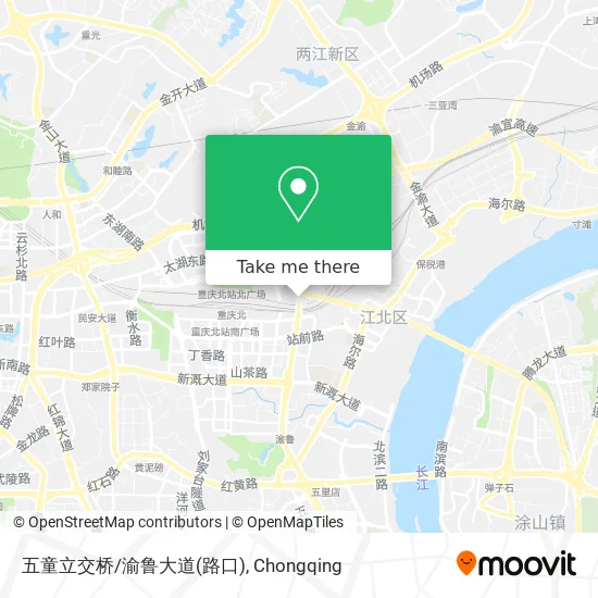 五童立交桥/渝鲁大道(路口) map