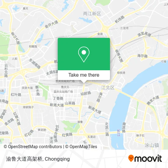 渝鲁大道高架桥 map
