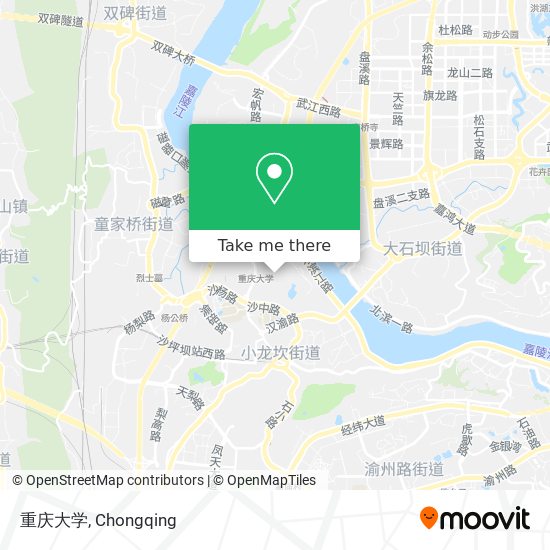 重庆大学 map