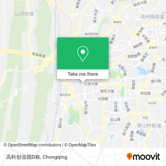 高科创业园D栋 map