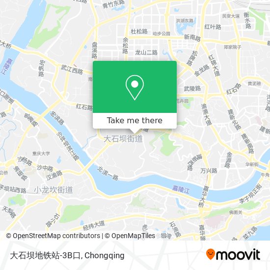 大石坝地铁站-3B口 map