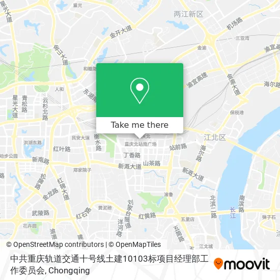 中共重庆轨道交通十号线土建10103标项目经理部工作委员会 map