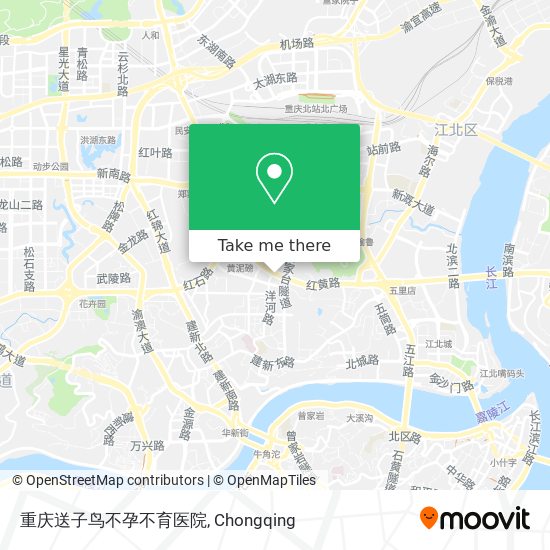 重庆送子鸟不孕不育医院 map