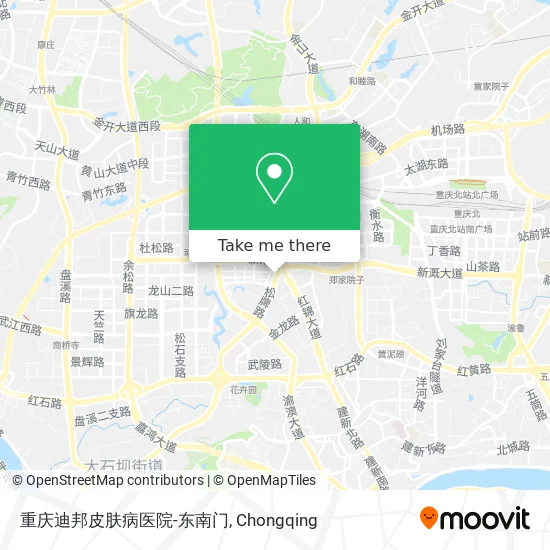 重庆迪邦皮肤病医院-东南门 map