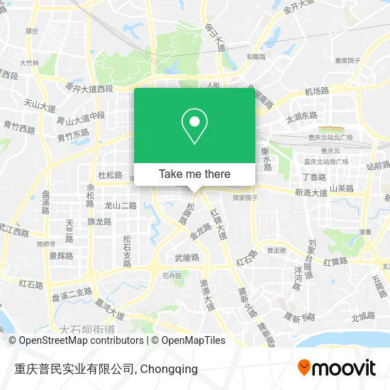 重庆普民实业有限公司 map