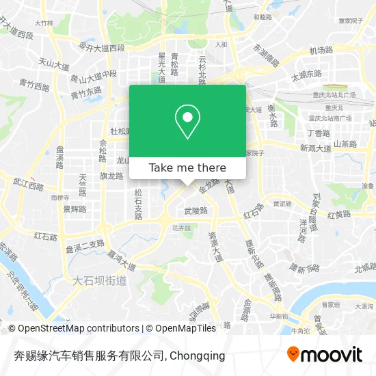 奔赐缘汽车销售服务有限公司 map