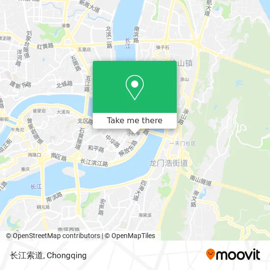 长江索道 map