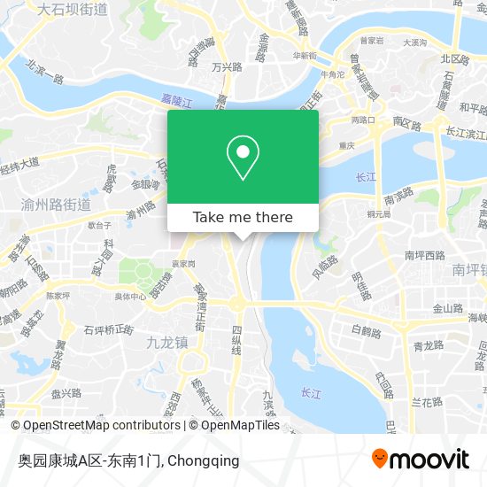 奥园康城A区-东南1门 map