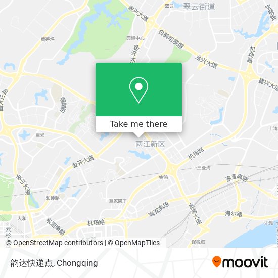 韵达快递点 map