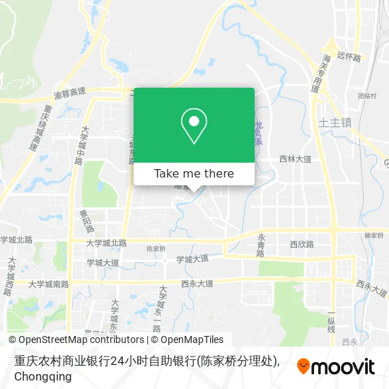 重庆农村商业银行24小时自助银行(陈家桥分理处) map