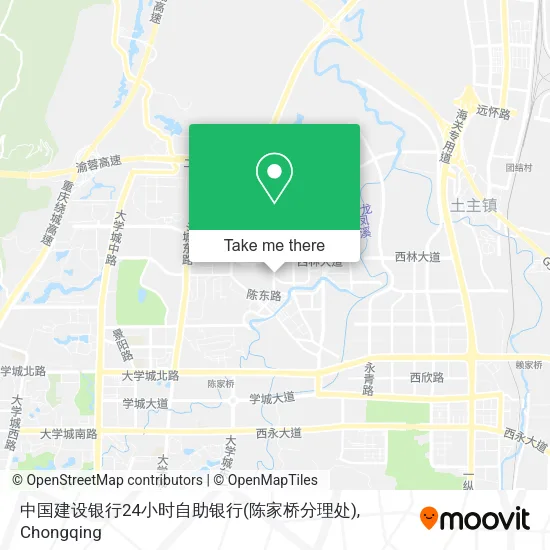 中国建设银行24小时自助银行(陈家桥分理处) map