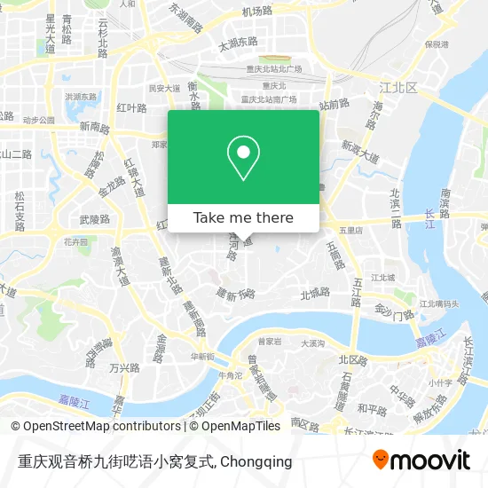 重庆观音桥九街呓语小窝复式 map