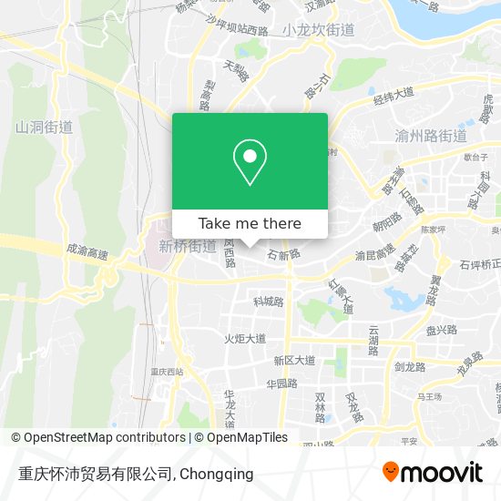 重庆怀沛贸易有限公司 map