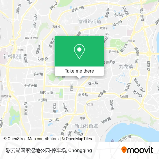 彩云湖国家湿地公园-停车场 map