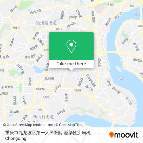 重庆市九龙坡区第一人民医院-感染性疾病科 map