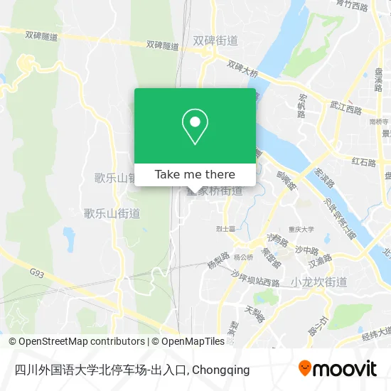 四川外国语大学北停车场-出入口 map