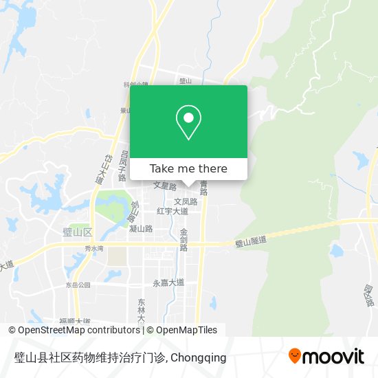 璧山县社区药物维持治疗门诊 map