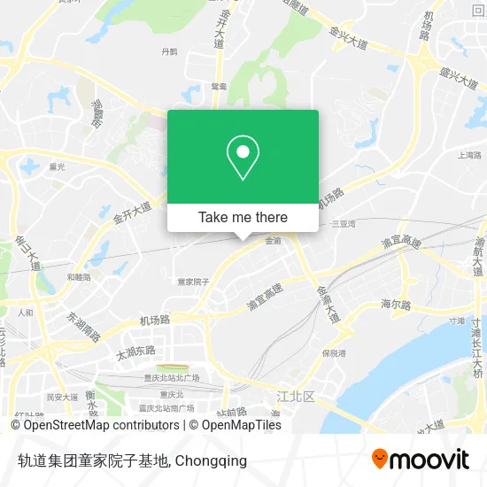 轨道集团童家院子基地 map