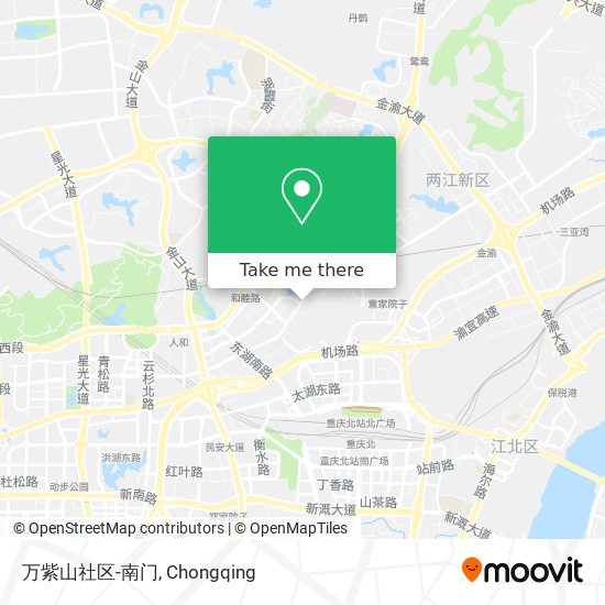 万紫山社区-南门 map