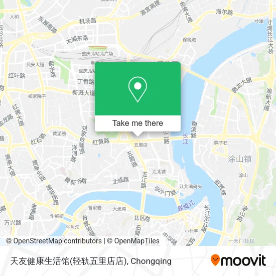 天友健康生活馆(轻轨五里店店) map