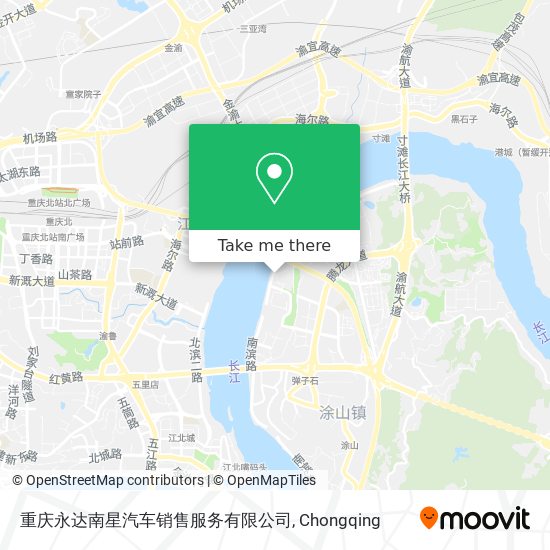 重庆永达南星汽车销售服务有限公司 map