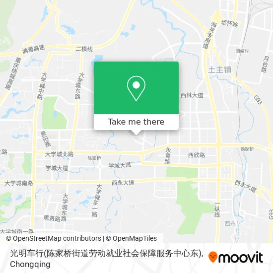 光明车行(陈家桥街道劳动就业社会保障服务中心东) map
