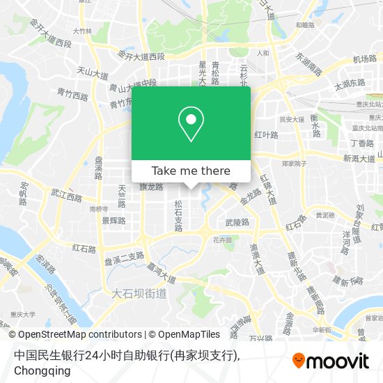 中国民生银行24小时自助银行(冉家坝支行) map