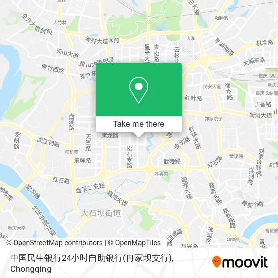 中国民生银行24小时自助银行(冉家坝支行) map