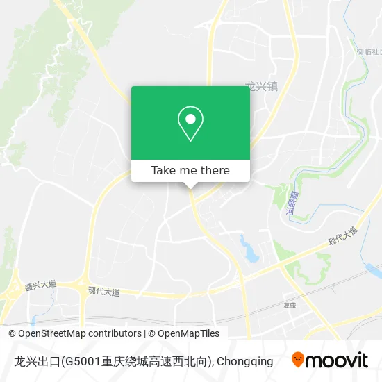龙兴出口(G5001重庆绕城高速西北向) map