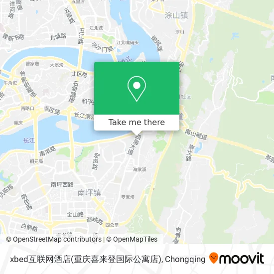 xbed互联网酒店(重庆喜来登国际公寓店) map