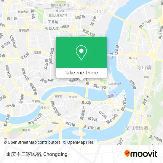 重庆不二家民宿 map