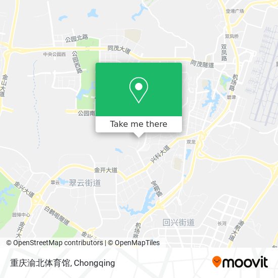 重庆渝北体育馆 map