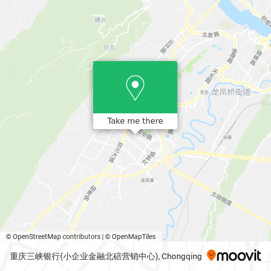 重庆三峡银行(小企业金融北碚营销中心) map