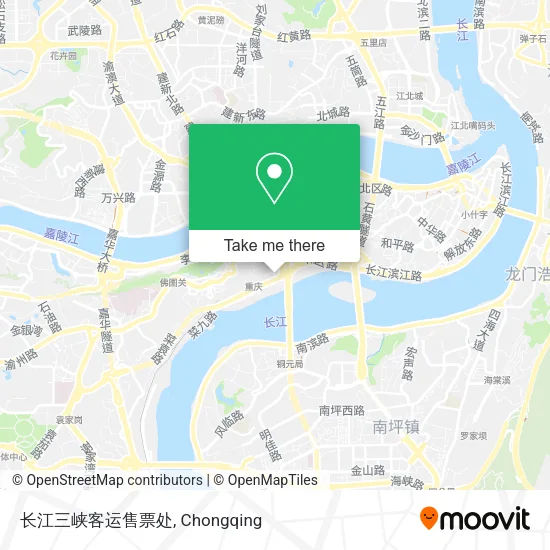 长江三峡客运售票处 map