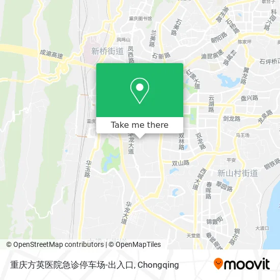 重庆方英医院急诊停车场-出入口 map