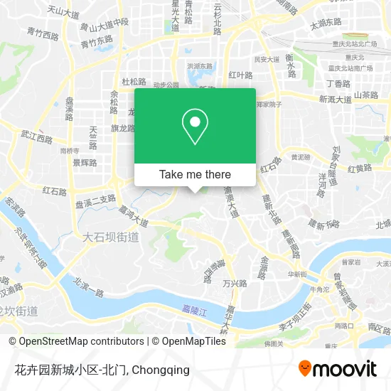 花卉园新城小区-北门 map