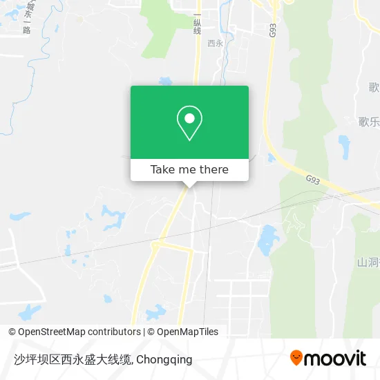 沙坪坝区西永盛大线缆 map